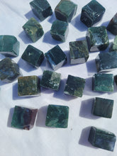 Load image into Gallery viewer, Moss Agate Imperfect Cube - Small