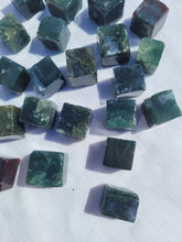 Load image into Gallery viewer, Moss Agate Imperfect Cube - Small