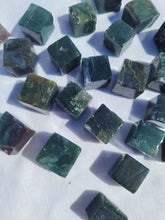 Load image into Gallery viewer, Moss Agate Imperfect Cube - Small