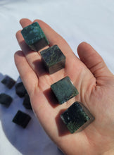 Load image into Gallery viewer, Moss Agate Imperfect Cube - Small