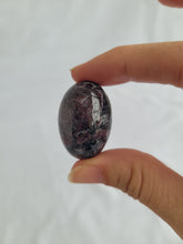Load image into Gallery viewer, Garnet in Arfvendsonite Tumbles