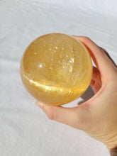 Load image into Gallery viewer, Honey Calcite Sphere
