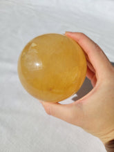 Load image into Gallery viewer, Honey Calcite Sphere