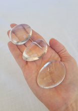 Load image into Gallery viewer, Clear Quartz Palm Stone