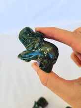Load image into Gallery viewer, Moss Agate Elephant - Small