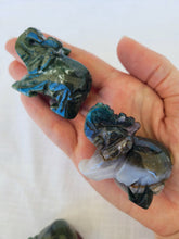 Load image into Gallery viewer, Moss Agate Elephant - Small