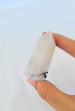 Load image into Gallery viewer, Black Tourmaline in Quartz Point