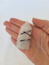 Load image into Gallery viewer, Black Tourmaline in Quartz Point