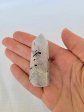 Load image into Gallery viewer, Black Tourmaline in Quartz Point