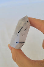 Load image into Gallery viewer, Black Tourmaline in Quartz Point