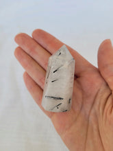 Load image into Gallery viewer, Black Tourmaline in Quartz Point