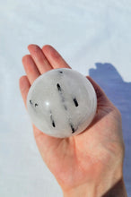 Load image into Gallery viewer, Black Tourmaline in Quartz Sphere