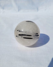 Load image into Gallery viewer, Black Tourmaline in Quartz Sphere