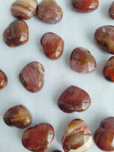 Load image into Gallery viewer, Petrified Wood Hearts