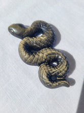Load image into Gallery viewer, Golden Sheen Obsidian Snake