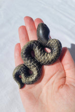Load image into Gallery viewer, Golden Sheen Obsidian Snake