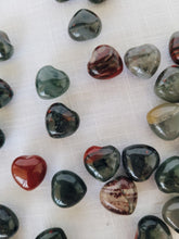 Load image into Gallery viewer, Bloodstone Jasper Mini Hearts