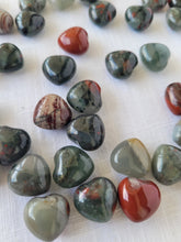 Load image into Gallery viewer, Bloodstone Jasper Mini Hearts