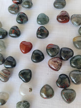 Load image into Gallery viewer, Bloodstone Jasper Mini Hearts