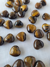 Load image into Gallery viewer, Tigers Eye Mini Hearts