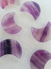 Load image into Gallery viewer, Purple Fluorite Moon