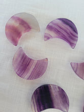 Load image into Gallery viewer, Purple Fluorite Moon
