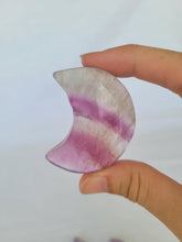Load image into Gallery viewer, Purple Fluorite Moon