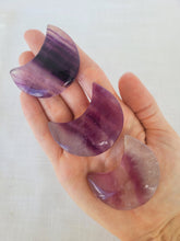 Load image into Gallery viewer, Purple Fluorite Moon