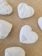 Load image into Gallery viewer, Druzy White Agate Hearts