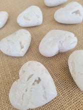 Load image into Gallery viewer, Druzy White Agate Hearts