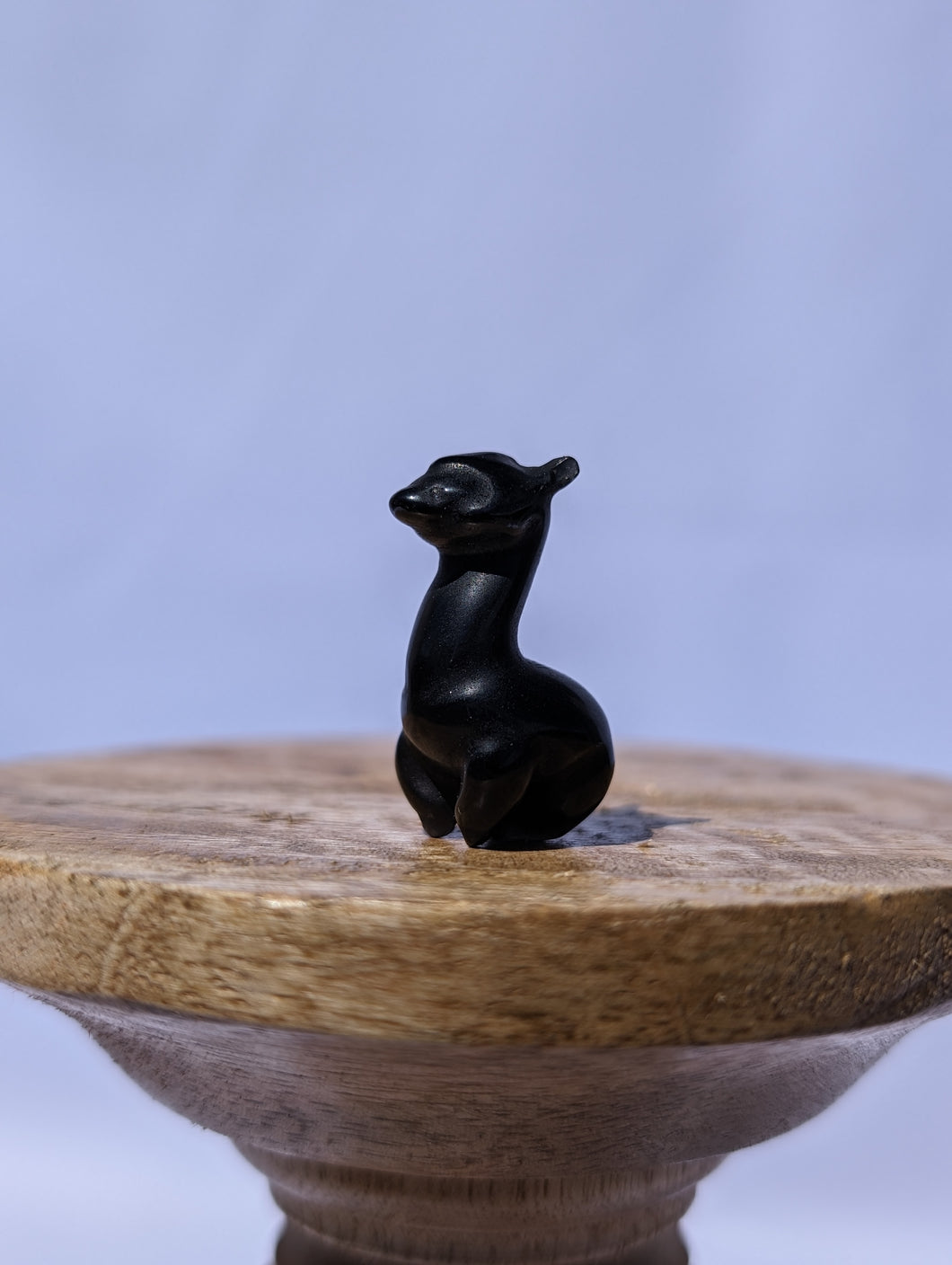 Obsidian Alpaca Carving