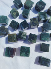 Load image into Gallery viewer, Moss Agate Imperfect Cube - Small
