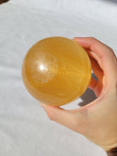 Load image into Gallery viewer, Honey Calcite Sphere
