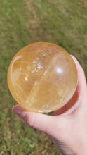 Load and play video in Gallery viewer, Honey Calcite Sphere
