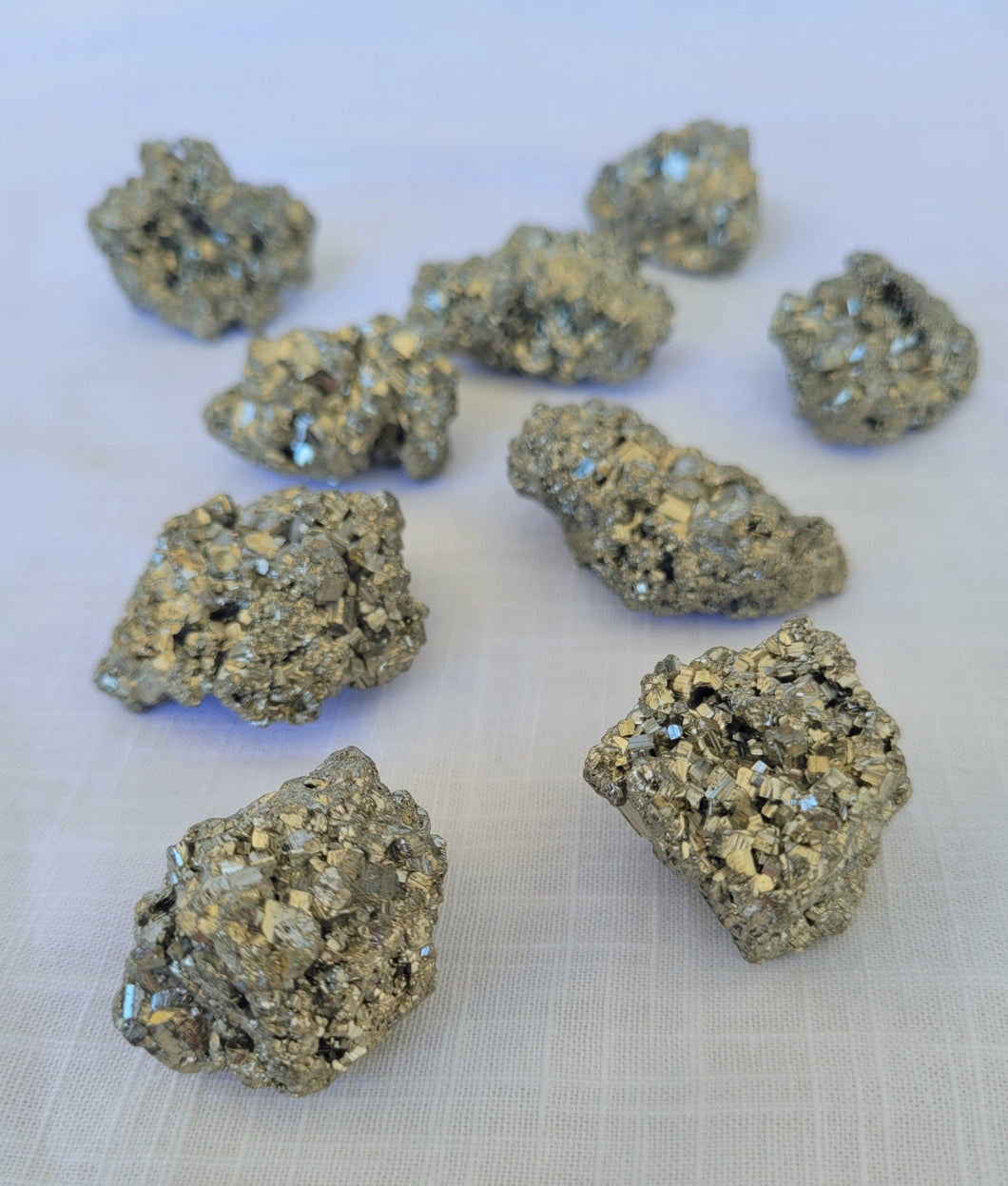 Raw Pyrite Clusters - Medium