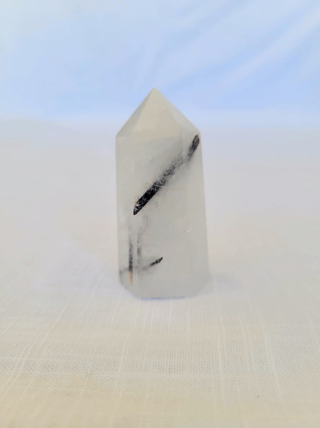 Black Tourmaline in Quartz Point