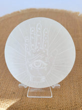 Load image into Gallery viewer, Etched Selenite Charging Plate
