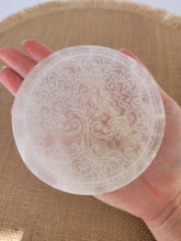 Load image into Gallery viewer, Etched Selenite Charging Plate
