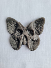 Load image into Gallery viewer, Silver Sheen Obsidian Butterfly Skull
