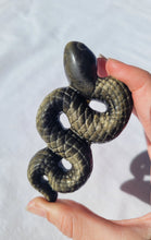 Load image into Gallery viewer, Golden Sheen Obsidian Snake
