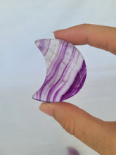 Load image into Gallery viewer, Purple Fluorite Moon
