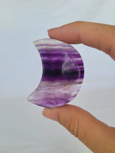 Load image into Gallery viewer, Purple Fluorite Moon

